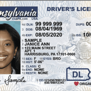 Buy real or fake Pennsylvania driver’s license