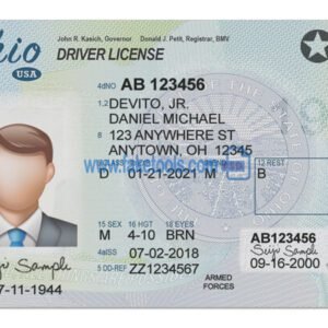 Real and fake Ohio driver’s license for sale